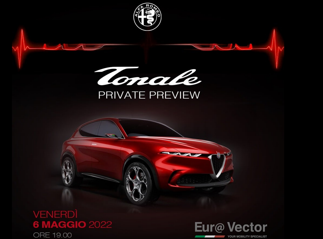 ALFA ROMEO TONALE IN ANTEPRIMA A FOGGIA DA EURO VECTOR IL 6 MAGGIO 2022