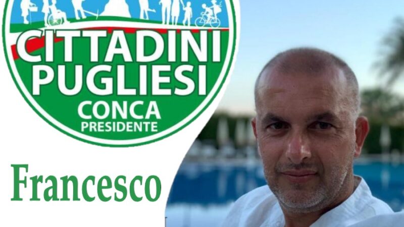 Nota del candidato consigliere alla regione Francesco Mangiacotti a supporto di Mario Conca Presidente