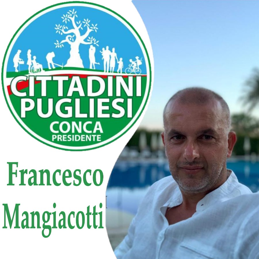 Nota del candidato consigliere alla regione Francesco Mangiacotti a supporto di Mario Conca Presidente