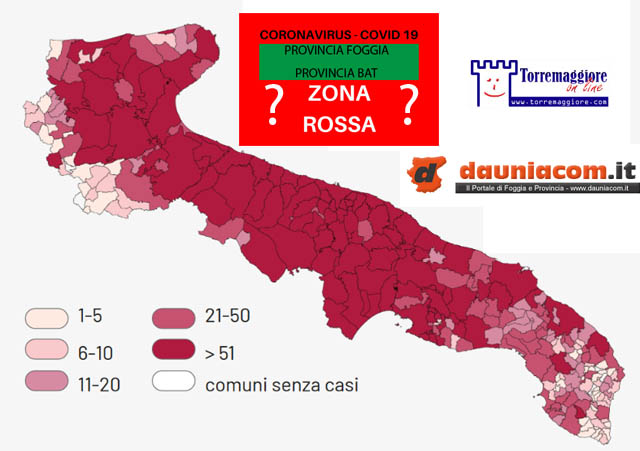 Emiliano ha scritto al Ministro della Salute Speranza chiedendo l’attivazione della zona rossa per le province di Foggia e Bat