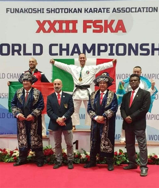 Il sanpaolese Leonardo Rosito è per il secondo anno consecutivo Campione del Mondo di Karate