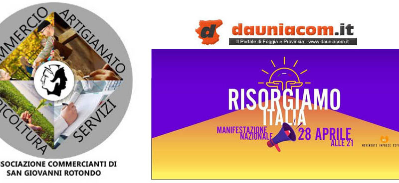 Parte da San Giovanni Rotondo la protesta del comparto Ho.Re.Ca, commercio e pubblico spettacolo per le discriminazioni subite dal Governo