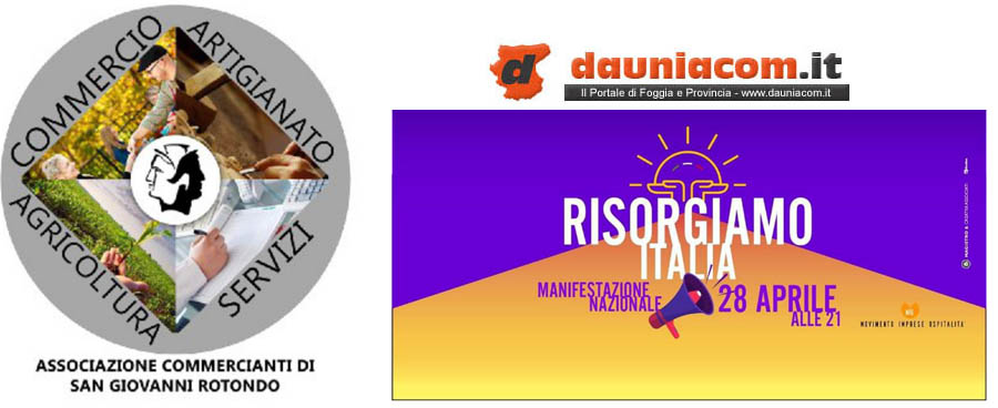 Parte da San Giovanni Rotondo la protesta del comparto Ho.Re.Ca, commercio e pubblico spettacolo per le discriminazioni subite dal Governo