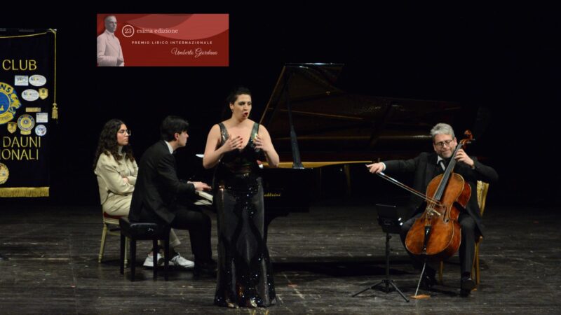 PARTE IL 9 FEBBRAIO 2026 IL PREMIO LIRICO INTERNAZIONALE UMBERTO GIORDANO: TEATRO APERTO AL PUBBLICO CON INGRESSO LIBERO, CANTANTI LIRICI DA TUTTO IL MONDO E I CAPOLAVORI DEL GRANDE COMPOSITORE