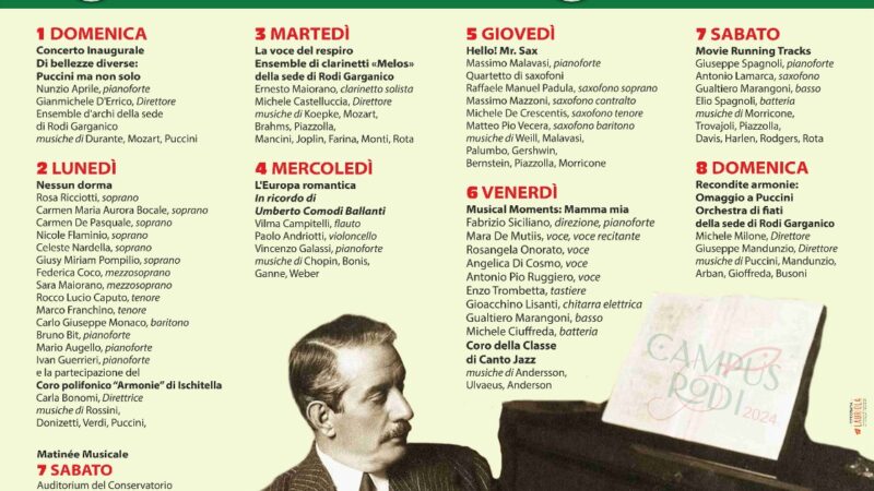 Da Mozart agli Abba: al Campus Rodi 2024 è Tutta un’Altra Classica, Nove concerti unici dal 1 all’8 settembre
