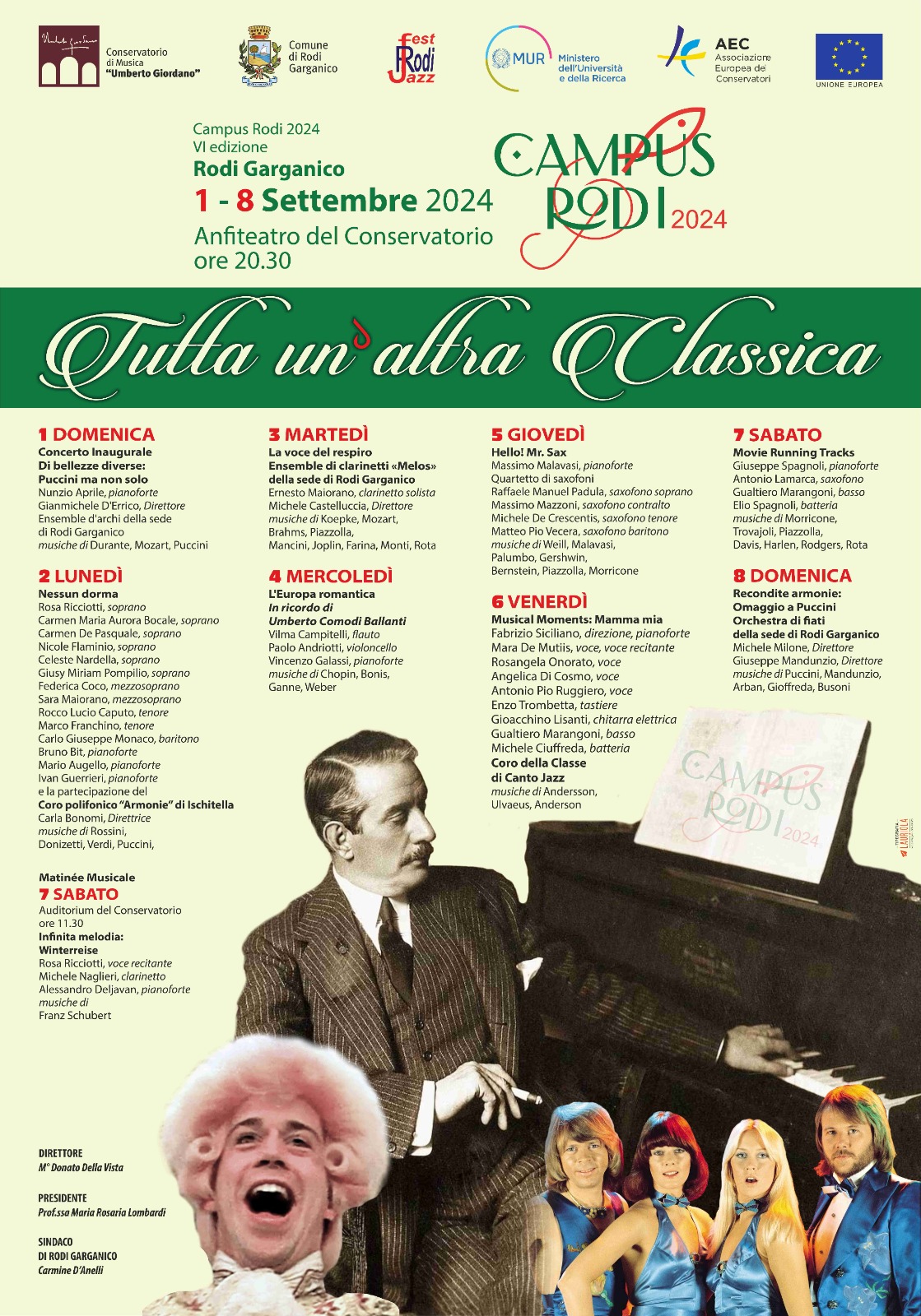 Da Mozart agli Abba: al Campus Rodi 2024 è Tutta un’Altra Classica, Nove concerti unici dal 1 all’8 settembre