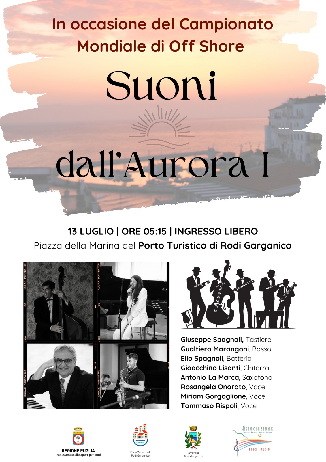 Al via la stagione concertistica al Porto Turistico di Rodi Garganico. Quattro eventi gratuiti con star internazionali all’alba e al tramonto