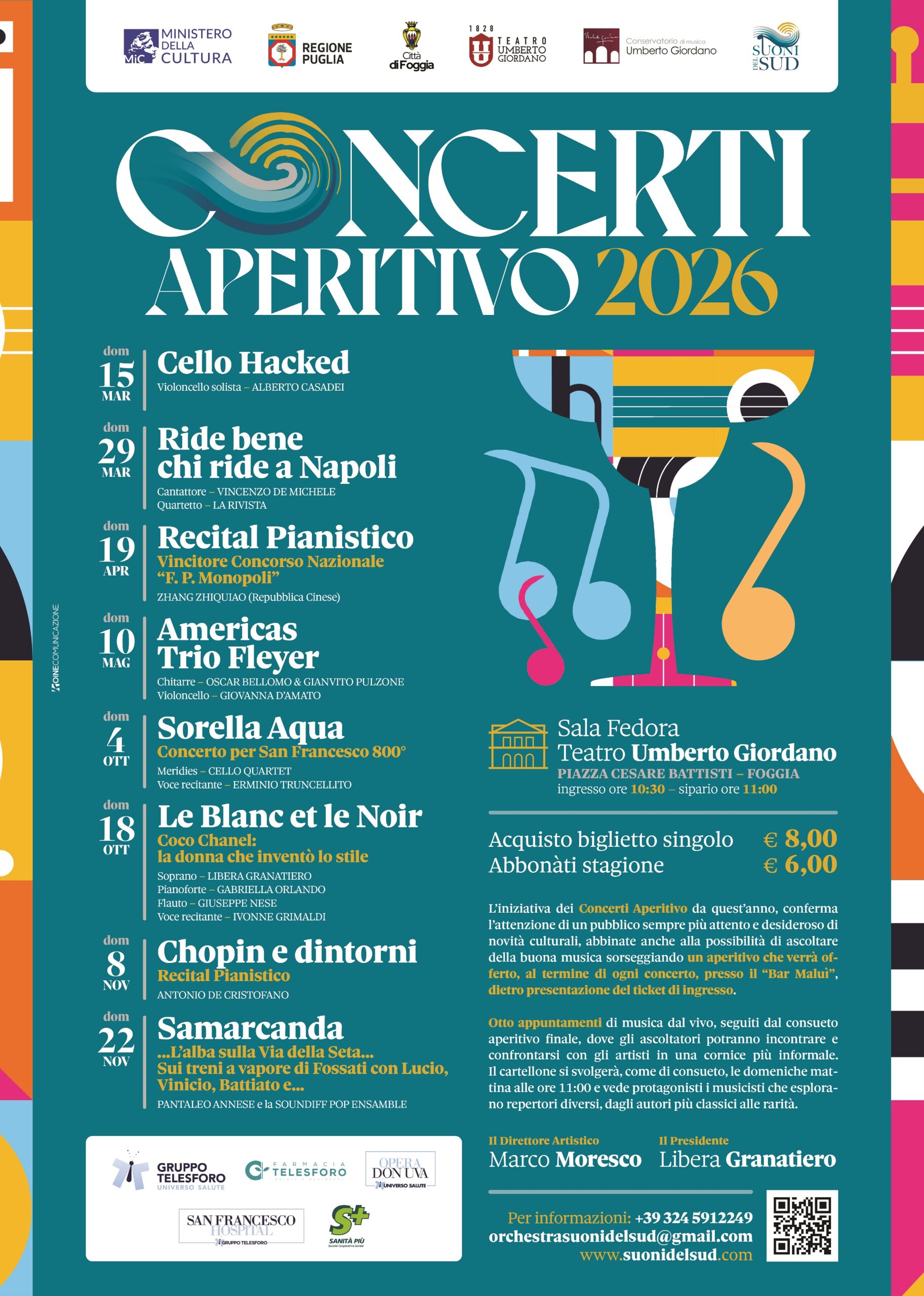 Torna il rito della domenica con Suoni del Sud: al via la rassegna dei Concerti Aperitivo 2026 da domenica 15 marzo