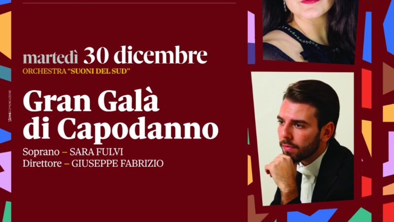 Gran Galà di Capodanno: l’Orchestra Suoni del Sud brinda al 2026 con un finale da sogno al Teatro Umberto Giordano di Foggia il 30 dicembre 2025