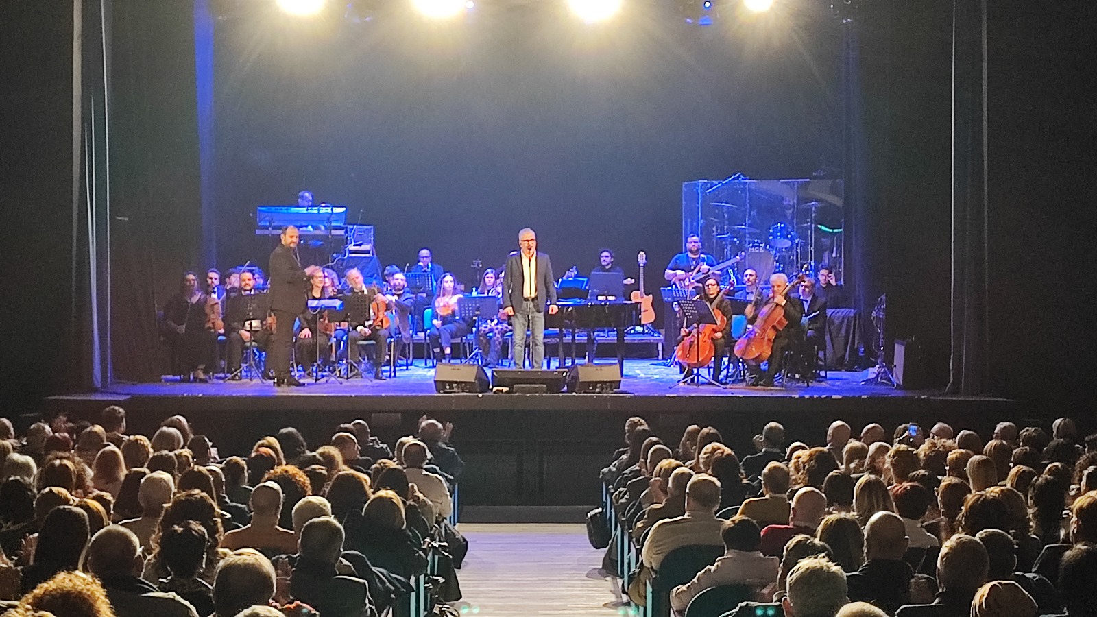 Trionfo del doppio concerto della Melos Orchestra con Michele Zarrillo a Lucera