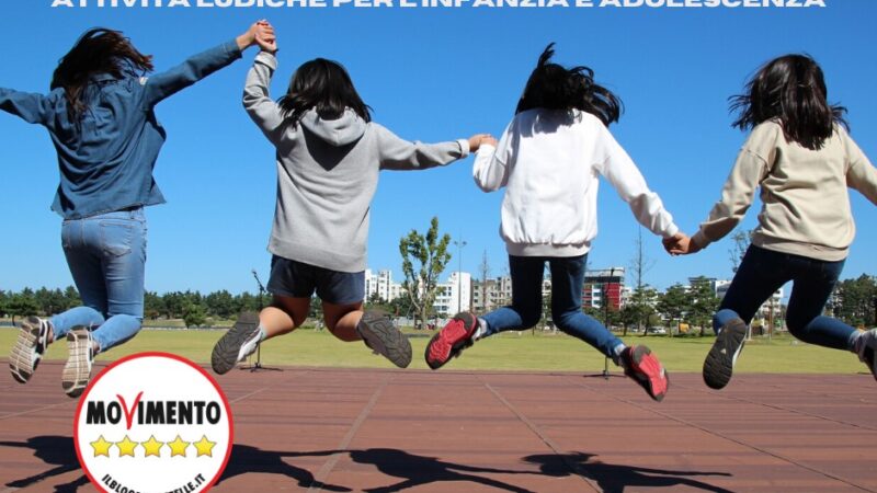 NATURALE (M5S): ATTIVI I FINANZIAMENTI PER ATTIVITÀ DI EDUCAZIONE PER INFANZIA E ADOLESCENZA