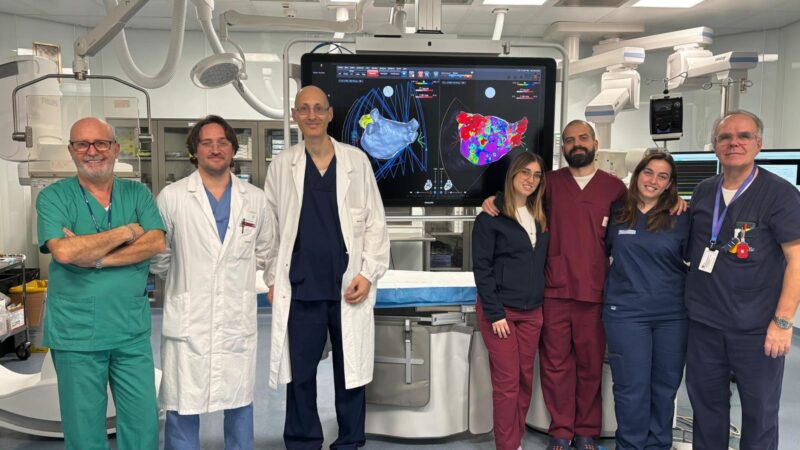 Policlinico Riuniti Foggia: eseguiti i primi interventi per il trattamento della fibrillazione atriale con ablazione transcatetere guidati da intelligenza artificiale