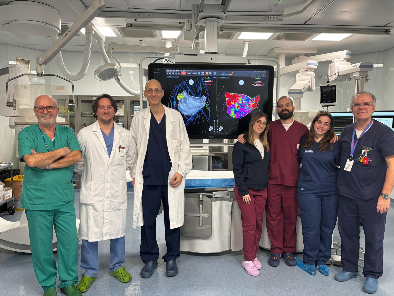 Policlinico Riuniti Foggia: eseguiti i primi interventi per il trattamento della fibrillazione atriale con ablazione transcatetere guidati da intelligenza artificiale