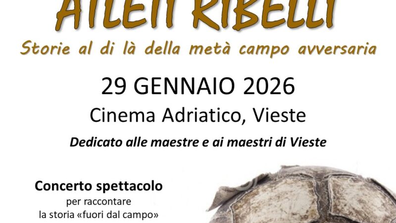 Atleti Ribelli all’Adriatico: campioni in parole e musica e un tributo ai maestri di Vieste