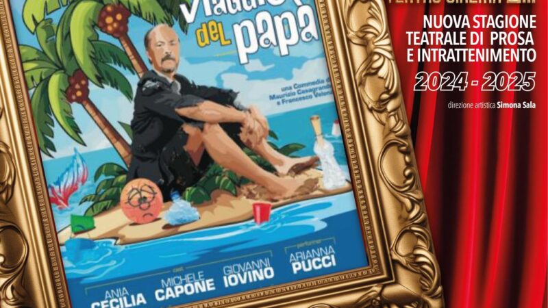 Maurizio Casagrande chiude la rassegna teatrale del Teatro Roma di Cerignola con Il viaggio del papà domenica 27 aprile alle ore 19.30