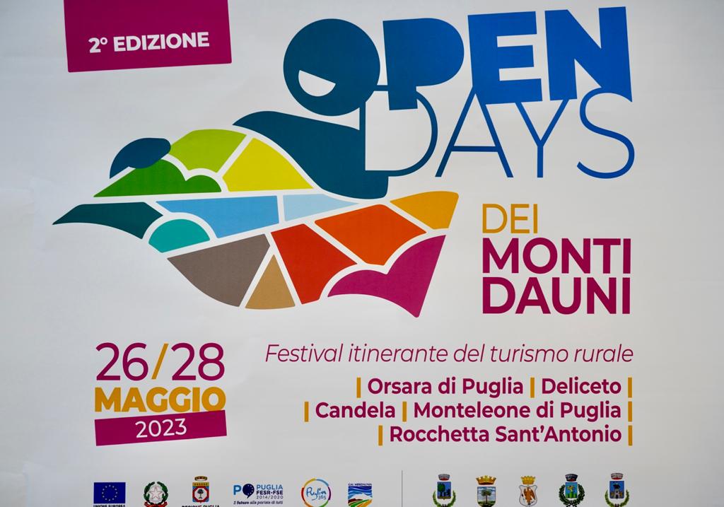 Turismo, open Days dei Monti Dauni 26-27-28 maggio: tre giorni di esperienze turistiche gratuite
