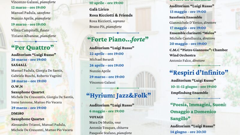 Dall’8 marzo Festa della donna, al 29 giugno 2025, in vista della Festa della Madonna della Libera a Rodi Garganico otto rassegne tra stili e linguaggi musicali diversi e spiritualità femminile