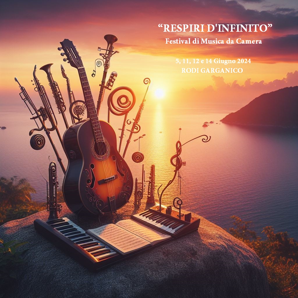 Respiri d’Infinito Festival di musica da camera 5, 11, 12 e 14 giugno all’Auditorium del Convento delle Suore Discepole di Gesù Eucaristico a Rodi Garganico