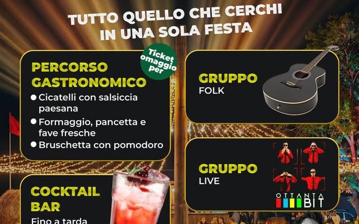 Dopo il successo dello scorso anno , torna la seconda edizione dello Strettola Spring Festival: appuntamento il 9 maggio 2026 a Castelnuovo della Daunia a partire dalle ore 20