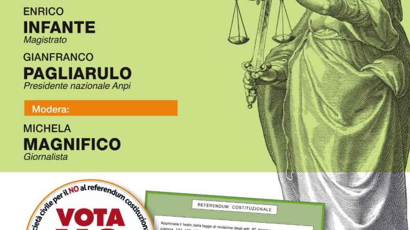 Referendum, le ragioni del NO: a Foggia Pagliarulo dell’ANPI e Landini della CGIL il 7 marzo 2026