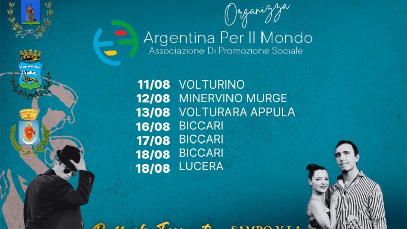 Encuentro: Festival del Tango e delle Terre Latine: gli appuntamenti dall’11 al 18 agosto 2025