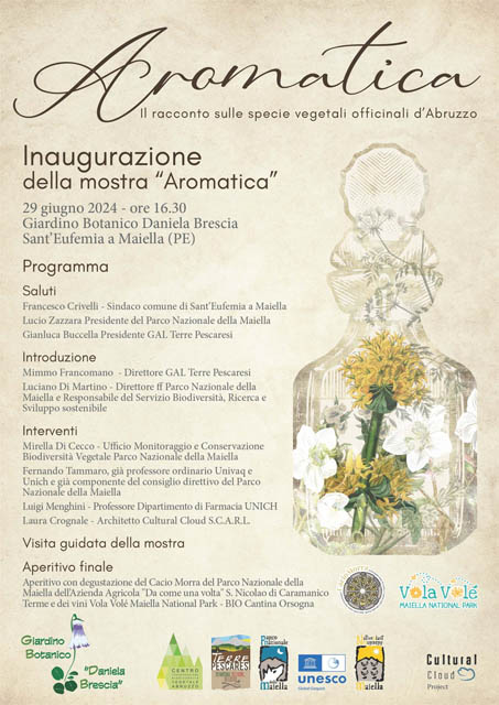 Aromatica: il racconto delle specie vegetali officinali d’Abruzzo, se ne parla il 29 giugno a Sant’Eufemia a Maiella