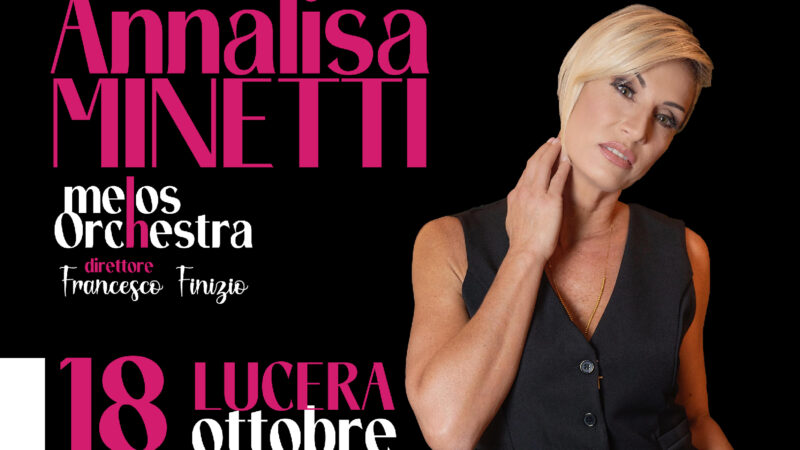 Concerto al buio con note illuminate da Annalisa Minetti e Melos Orchestra, per sensibilizzare sulla disabilità visiva. Appuntamento il 18 ottobre 2024 al Teatro dell’Opera di Lucera