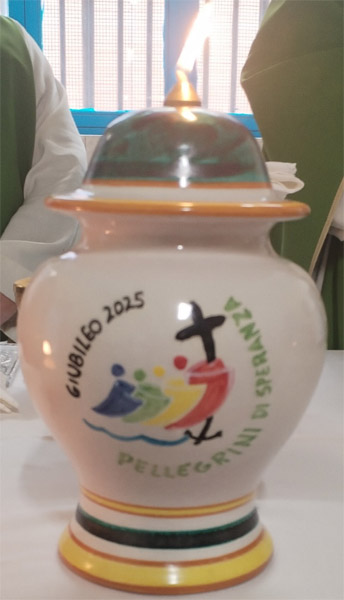 CELEBRAZIONE GIUBILARE ALLA CASA CIRCONDARIALE DI SAN SEVERO E ACCOGLIENZA DELLA LAMPADA DELLA SPERANZA