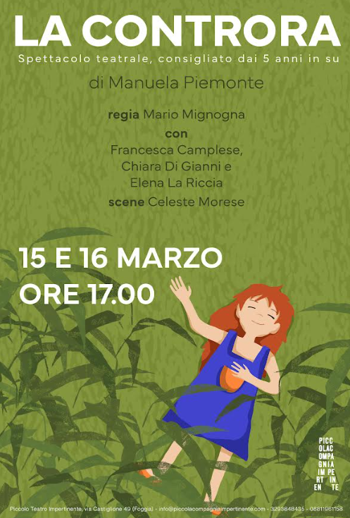La Controra: un’avventura magica per bambini al Piccolo teatro impertinente di Foggia. Il 15 e il 16 marzo 2025