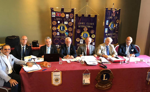 A Manfredonia riuniti i Club LIONS del Gargano per la visita del governatore Distretto Puglia
