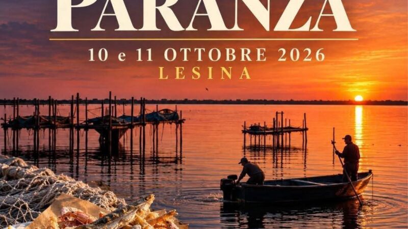 A LESINA FESTA DELLA PARANZA IL 10 E 11 OTTOBRE 2026: DUE GIORNI TRA SAPORI, TRADIZIONI, SPORT E MUSICA