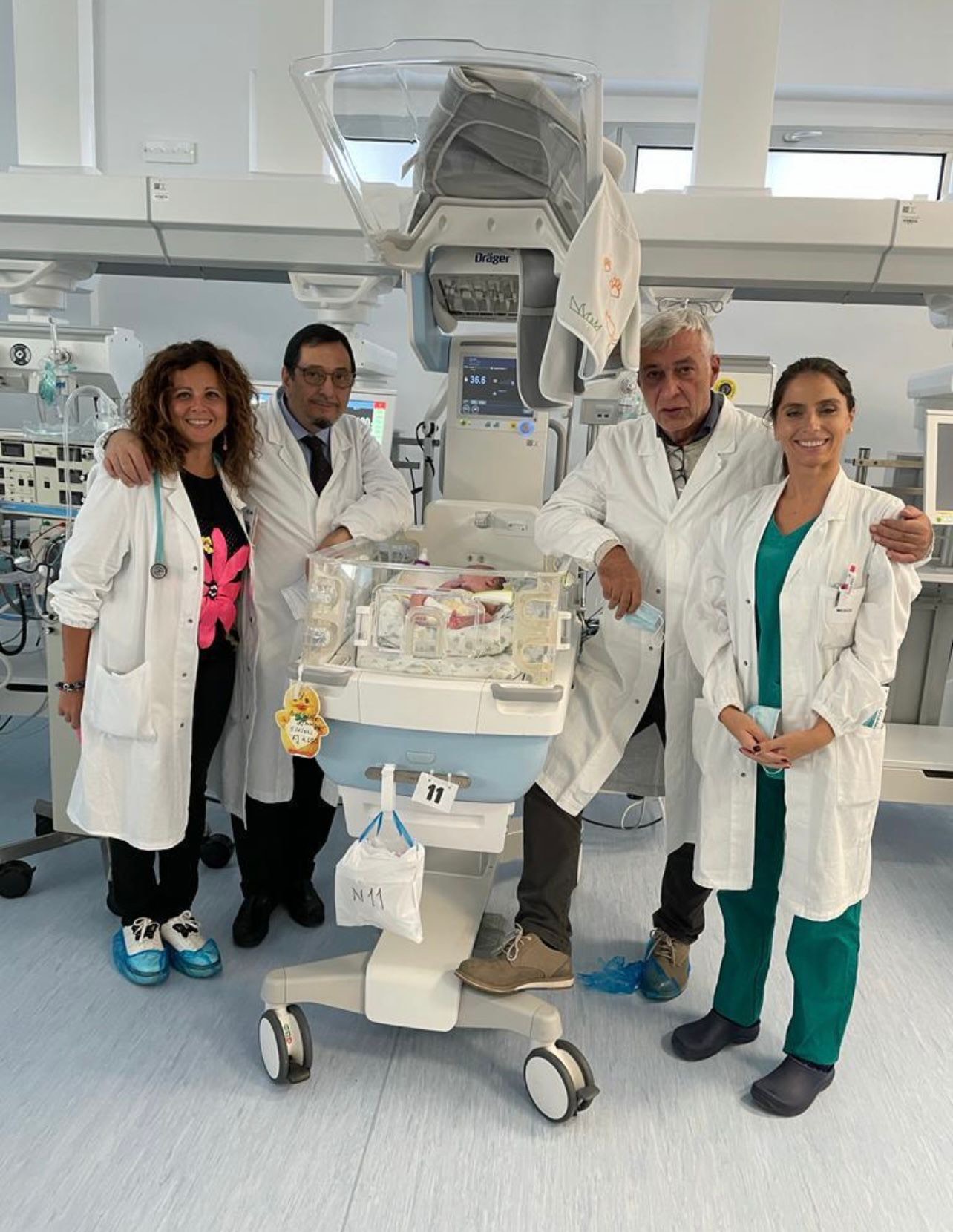 Eseguito al Policlinico Riuniti innovativo intervento chirurgico su neonata affetta da ernia diaframmatica congenita