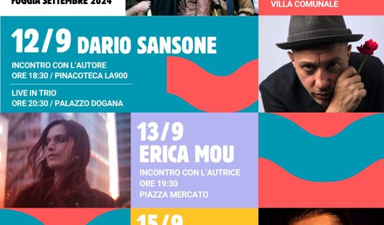 Il Festival Questioni Meridionali si terrà a Foggia dall’11 al 15 settembre 2024