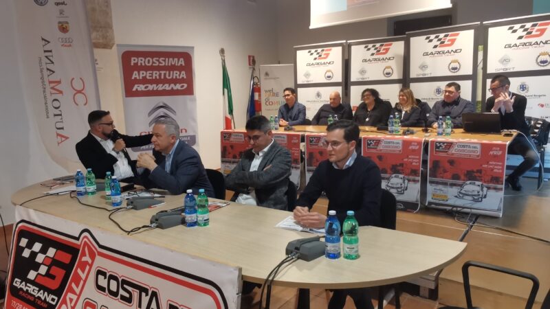 Terminata la presentazione del Terzo Rally del Gargano che si terrà il 27 e 28 aprile 2024