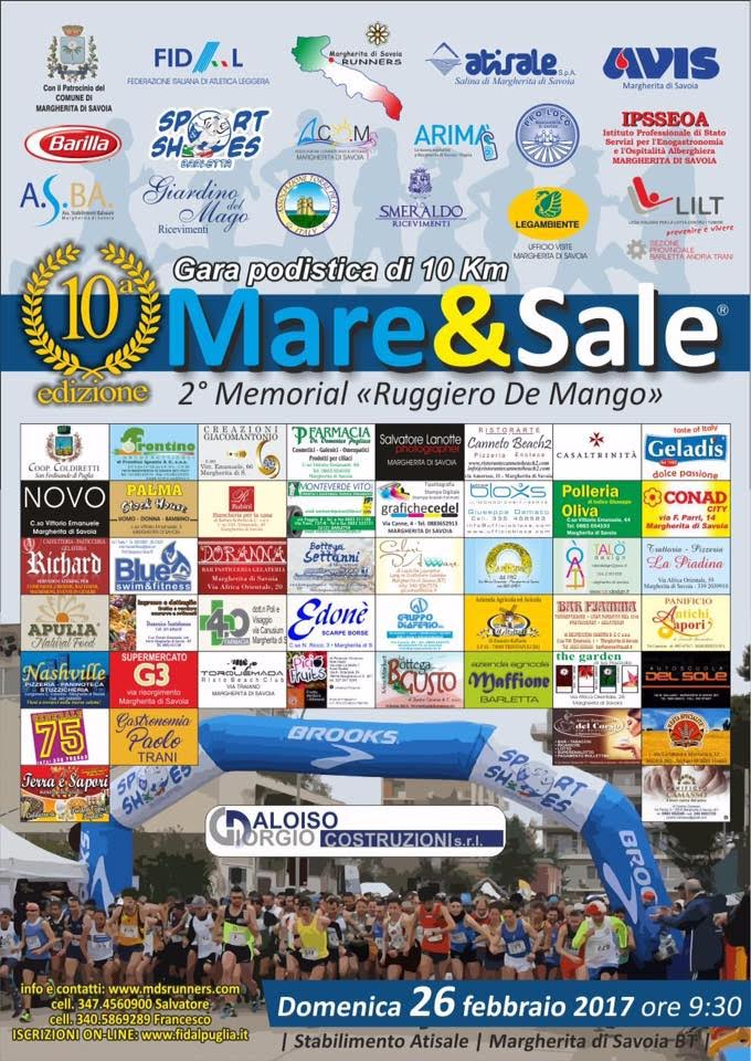10° Mare 6 Sale in programma il 26 febbraio 2017 a Margherita di Savoia.