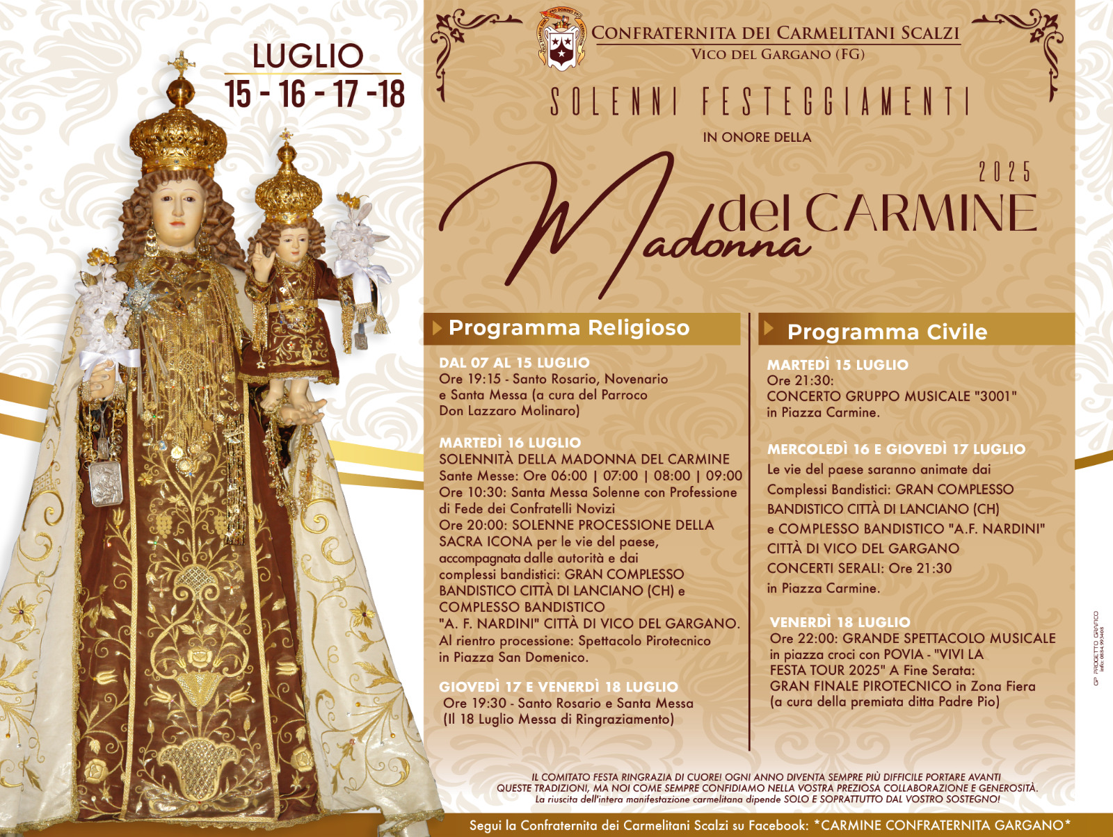 Luglio 2025 a Vico del Gargano: Cuore Pulsante di Fede, Tradizione e Ospitalità nel Gargano